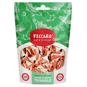 Ficcaro Chicken & Pollock Triangle, 100g