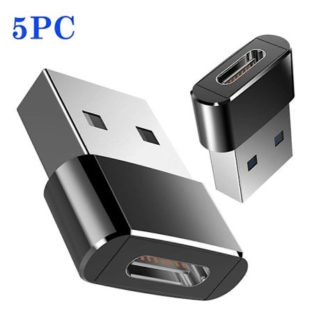 5 st Hona Till USB 3.0 Hane Adapter USB C Till USB A Kontakt