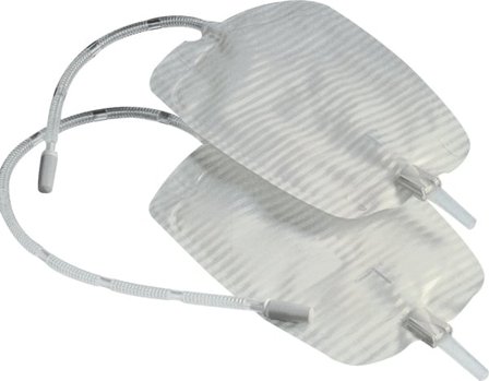 Conveen Security+benpose 50 cm, 50 cm slange, volum 500 ml, 10 stk