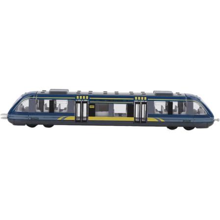 Miniatyrmodellbil, simuleringslegeringstågmodell metallformgjutna modellbilar för barn (blå)