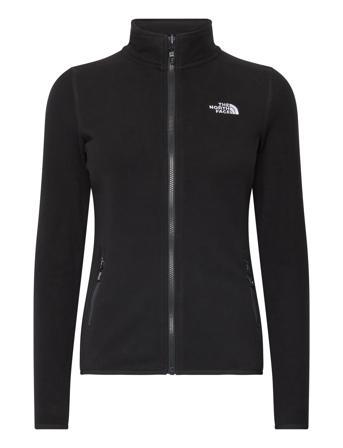 W 100 Glacier Fz - Eu Sport Sweatshirts & Hoodies Fleeces & Midlayers Black The North Face