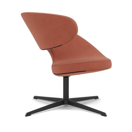 Varier Furniture Peel Club - Orange Polyester - Black base