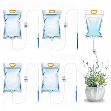 5 stk. 3,5L justerbar flow drypvanding poser automatisk vandingssystem