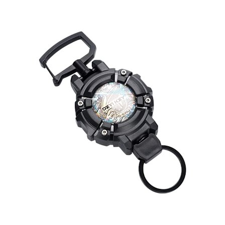 Udtrækkelig nøglering til udendørs brug, høj elasticitet, let at trække spænde, anti-tabt elastisk træktov, lang line, let at trække nøglering