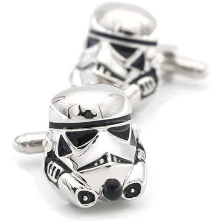 Manchetknapper, Mode Film Tilbehør Manchetknapper, Personlige Skjorte Tilbehør Ærmeknapper til Mænd, Manchetknap Gaver til Mænd (Sølv)