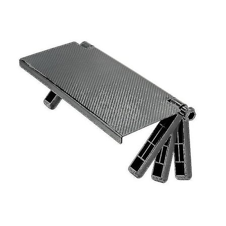 Holdbar TV-skjermstativ, Laptop-stativ, Skrivebordstativ, Oppbevaringshylle (1 stk, svart)