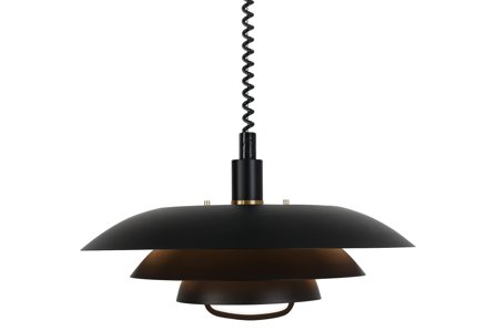 Aneta Lighting EPSILON taklampe med heis, svart, E27