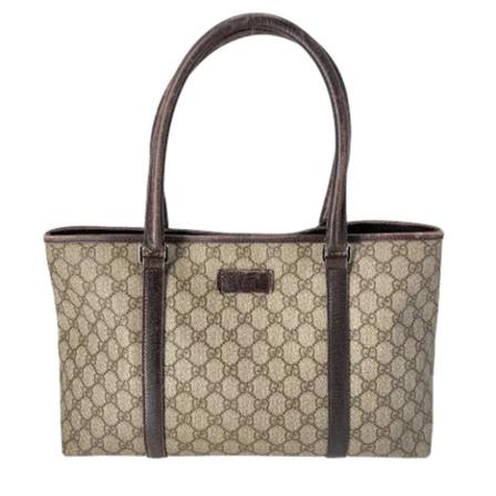 Gucci Vintage, Pre-owned Tote Bags Bruin, Dames, Maat:ONE Size,Canvas