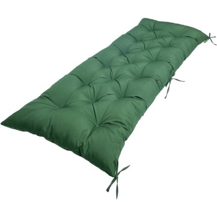 Hagebenk Pute 2 eller 3 Seater Setepute, 8cm Tykk Vanntett Setepute Erstatningspute, Mørkegrønn, 100X50cm