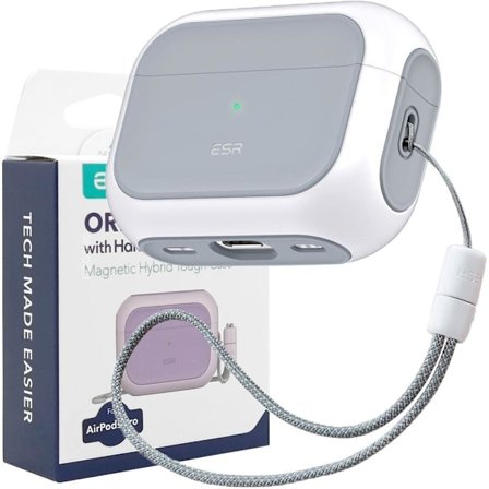 ESR ORBIT HALOLOCK MAGSAFE APPLE AIRPODS PRO 1/2 HVIT