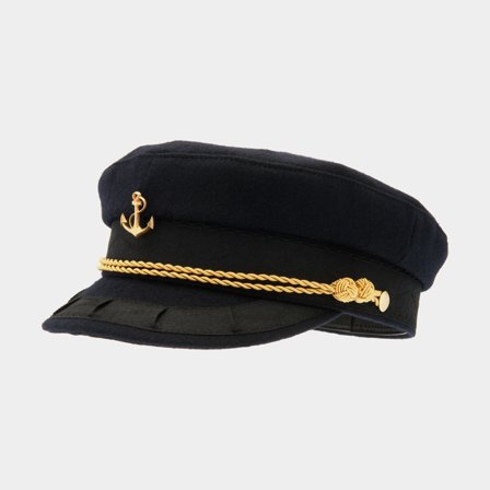 Casquette de capitaine CTH Ericson Captain Haddock Mariner's Cap Navy Blue, 58