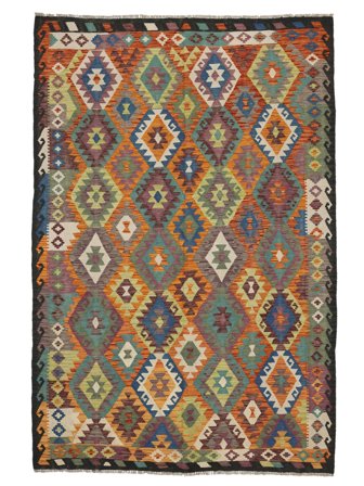 Alfombra Oriental Kilim Afghan Old Style 200X298 (Lana, Afganistán)