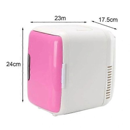 4L Mini Resekylare Bilkylskåp Bärbar Frys Värmare Kylare Camping