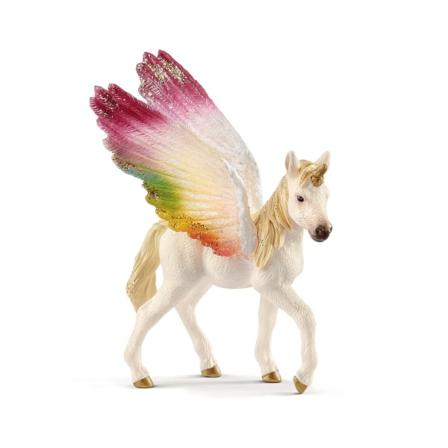 schleich BAYALA Rainbow Unicorn med vingar Föl 70577 - Barn - Leksaker - Figurer