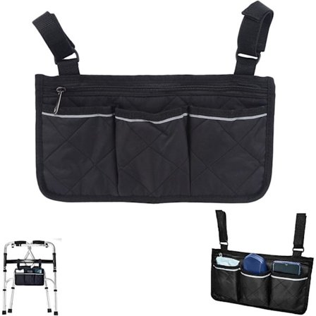 Rullestolvesker, rullestoltilbehør, rullatorvesker, gåhjelpemidler for elektriske rullestoler og rullatorer