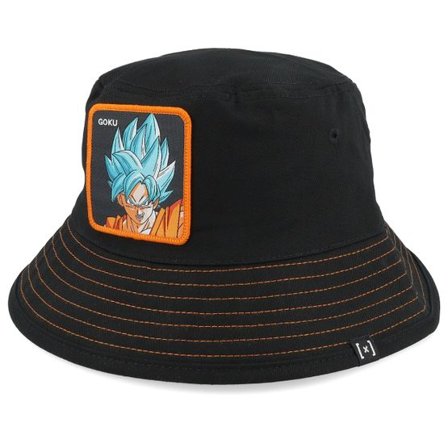 Capslab - Svart bucket Hatt - Dragon Ball Goku Hat Black Bucket @ Hatstore