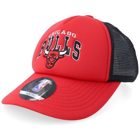 Outerstuff - NBA Rosso trucker Cappellino - "Kids Chicago Bulls NBA Foam Red/Black A-Frame Trucker " @ Hatstore