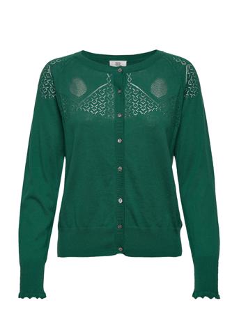 Lineann Stickad Tröja Cardigan Grön Noa Noa