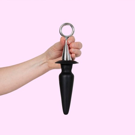 #1 Silicone Plug With Finger Ring - Vuxen.se - Buttplug, stora & små butt plugg