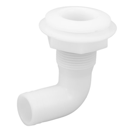 Marine Gennemføringsstik Lækagesikker Ergonomisk Pålidelig Robust 90° Gennemføring Til Yacht Både Hvid