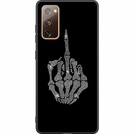 Samsung Galaxy S20 Fe Svart Skal Fuck You Bling