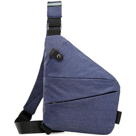 Tyverisikker Reiseveske, Cross Body Vanntett Reiseveske, Slank Slingveske Cross Body Reiseveske, Casual Ryggsekk, Brystvesker for Menn, Reiser, 