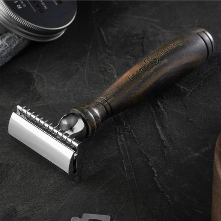 Maquinilla de afeitar en madera de ébano para hombres - Maquinillas de afeitar clásicas