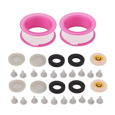 2 sarjan silikoninen suihkupään suuttimet kumitiivisteellä seulan virtauksenrajoittimella PTFE-teipillä