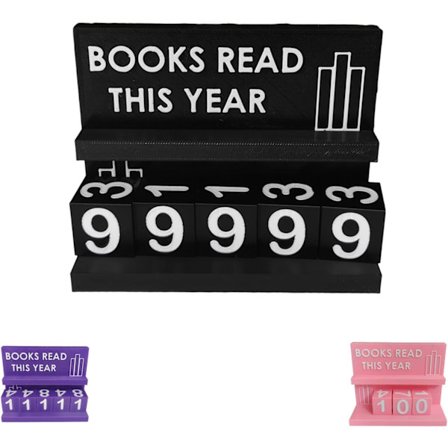 Bokhylla dekoration, läsräknare, läsmål för året, lässpårare, läslista, läsutmaning