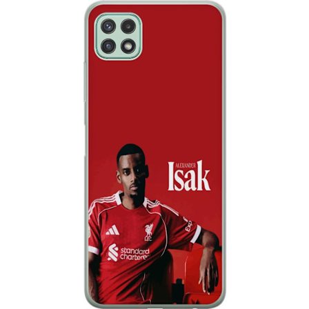 Kompatibel Mobilcover til Samsung Galaxy A22 5G Alexander Isak plakat Liverpool fodboldtrøje Sverige landsholdet angriber Premier League angreb kunst