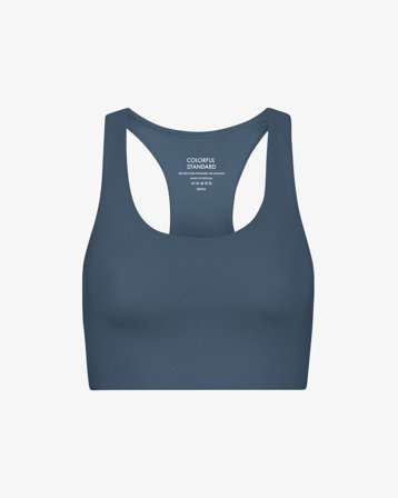 Active Cropped Bra - Petrol Blue XS