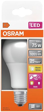 OSRAM LED Classic A 75 10W 2700K daylight sensor E27