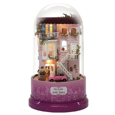 Kreativ DIY Roterande Speldosa Alla Hjärtans Dag Dekoration