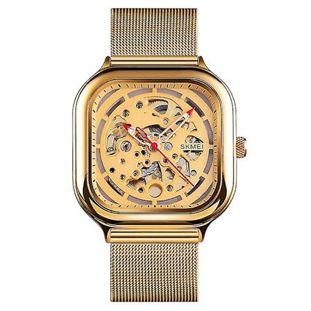 Skmei 9184 Men Square Tourbillon Automatisk Mekanisk Watch