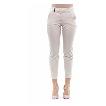 Peserico, Pants Wit, Dames, Maat:L
