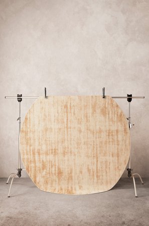 Jotex - Rund Teppe Med Luv Polyester Beige CELINI - Kjøp Lugg- & ryetepper hos Jotex