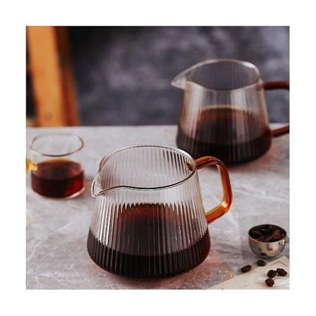 Hällkaffe Droppfilter Kaffe Kanne Set Kaffeserver Kaffemaskin Kopp V02 Glas Kaffefunnel Coff