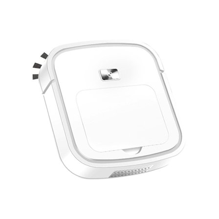 Liten hushållsapparat dammsugare, laddningsbar sopmaskin och moppmaskin, hushållsintelligent soprobot (vit)