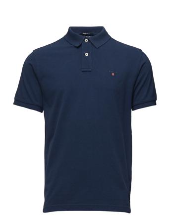 Original Pique Ss Rugger Polos Short-sleeved Blå GANT
