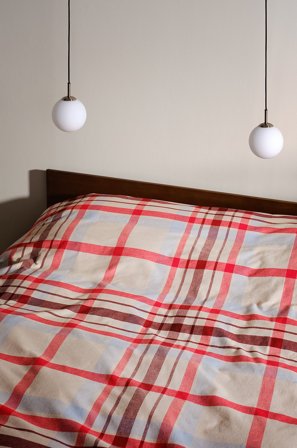 Jotex - Dynetrekk Beige/rød/blå - ELTON - Kjøp Sengesett hos Jotex