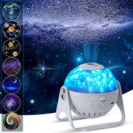 7 In 1 Star Planetarium Projector 360 Rotating Led Galaxy Night Lights Lamp For Bedroom Ceiling Room Decor Kids Gifts