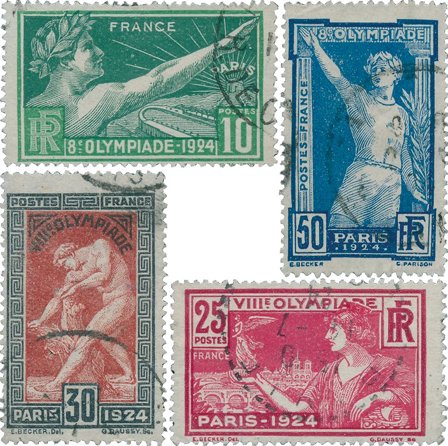Frankrig 1924 - YT 183-186 - Stemplet