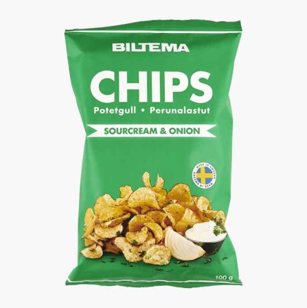 Biltema - Chips sourcream and onion 100 g