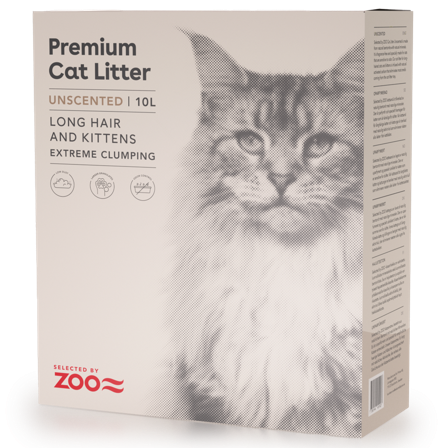 Selected by ZOO - Kattesand uparfymert Langhår & Kattunge 10L - Katt - Kattesand & kattestrø - Klumpdannende kattesand - ZOO.no