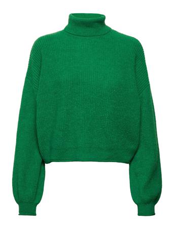 Vmyvonne Ls Rollneck Rolledge Blou Ga Bf Green Vero Moda