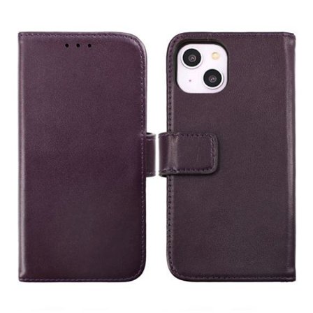 iPhone 15 Plus Plånboksfodral Läder Rvelon - Lila