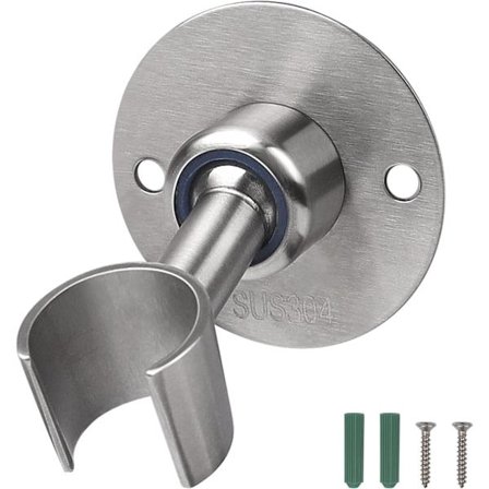 Suihkupään pidikkeet, 360° suihkuteline, säädettävä suihkupään pidike, suihkun seinäteline, suunta säädettävissä, sopii suihkupäille