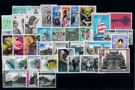 Belgien - Årgang 1968 - Postfrisk