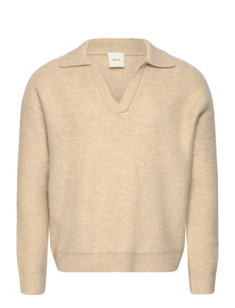 Calvin Klein | Ls Brushed Alpaca Johnny Collar | L