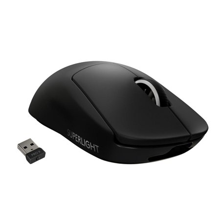 Logitech PRO X SUPERLIGHT Wireless Gaming Mouse - mus - 2.4 GHz - svart